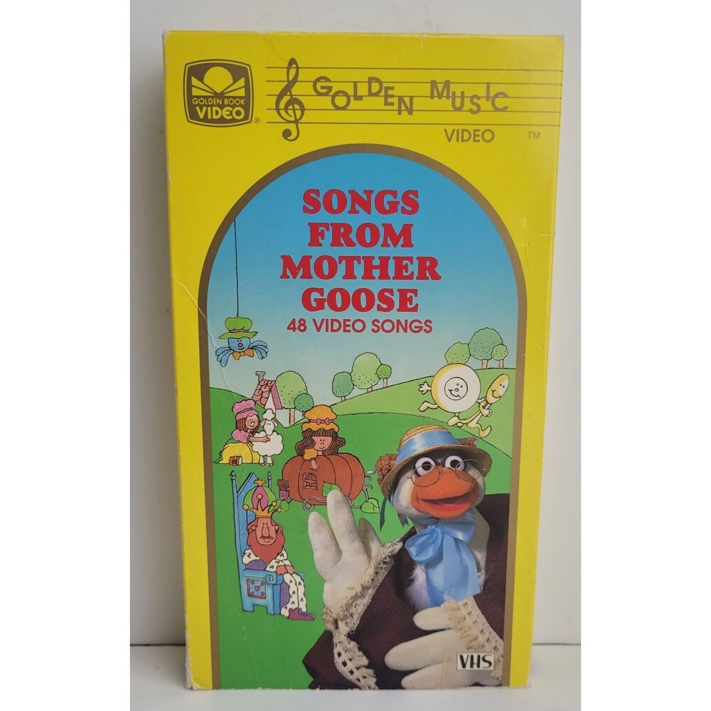 Songs From Mother Goose - VHS - 48 Video Songs Little Gooden Book Movie Children